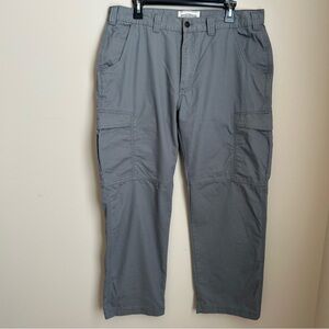 Field & Stream Gray Cargo Pants Straight Cut Outdoor Hiking Camping Size 36/30